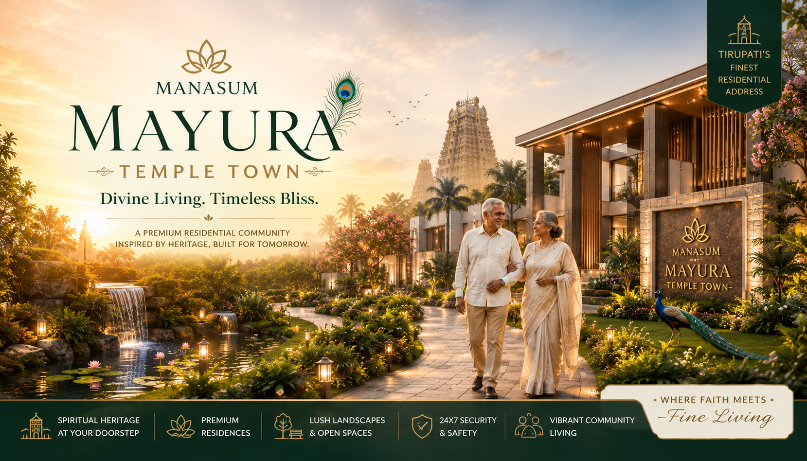 Manasum Mayura Temple Town - Senior Living Apartments Tirupati